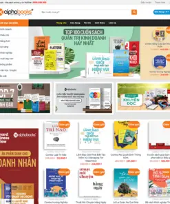 Theme WordPress bán sách alphabook