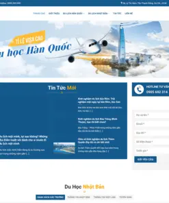 Theme WordPress công ty du học hàn quốc 02
