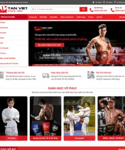 Theme WordPress cửa hàng bán quần áo võ phục